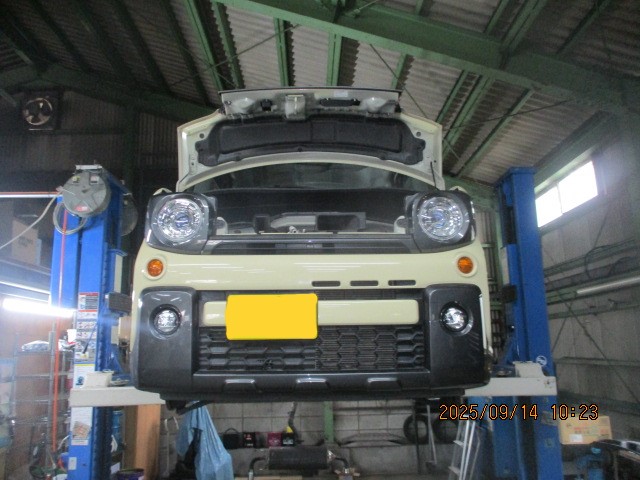 スペーシアギア　販売してからの車検整備でご入庫