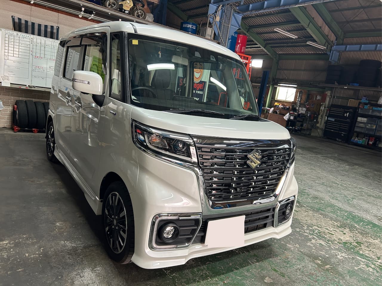 スペーシアカスタム　車検整備