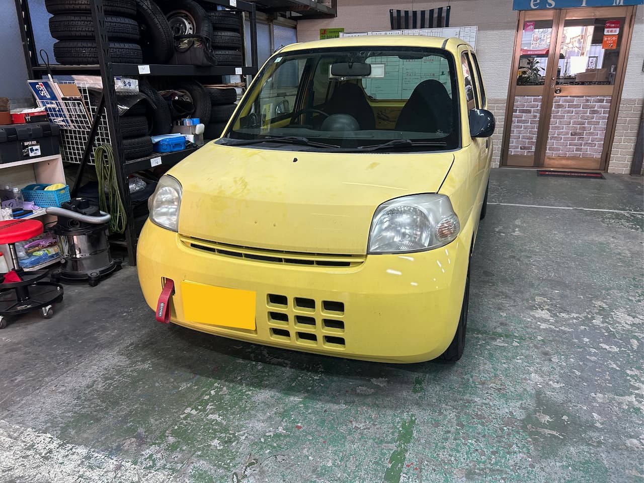 イエロー復活！エッセの車検整備と、モリモリ塾1期生S君のDIYチャレンジ