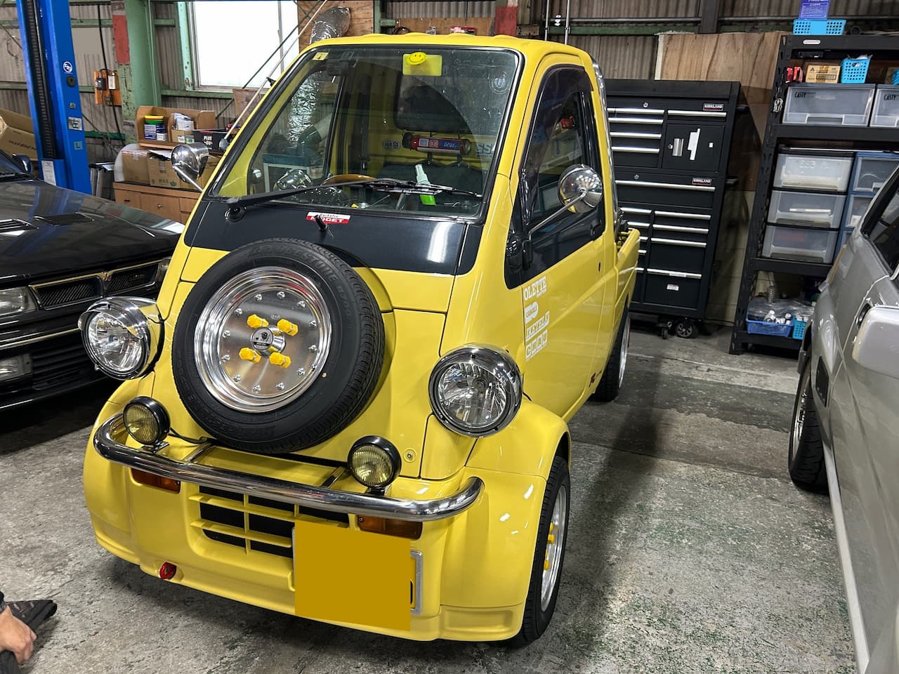 【ミドリZ完了！】入れ替えで入庫は30年愛好のミゼットⅡ！超絶技巧のメーター修理とタイヤ交換