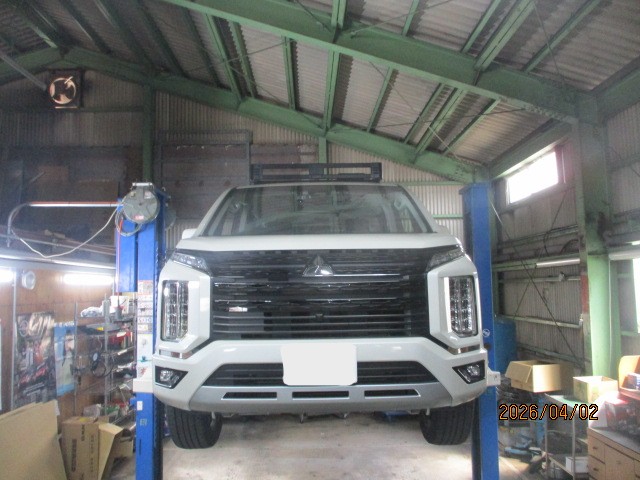 【三菱 デリカD:5】グーグルマップの口コミを見てご来店！初車検＆リフレッシュ整備